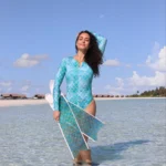 Body damskie z długim rękawem Łuska MALEDIWY