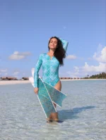 Body damskie z długim rękawem Łuska MALEDIWY