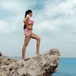 Komplet sportowy top ze spodenkami Pink Mermaid