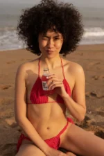 Bikini szydełkowe koralowe - obrazek 4