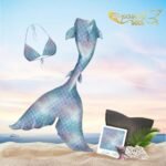 Butterfly mermaid tail sky