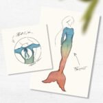 Syreni ogon całościowy z wiązaniem na plecach Sunrise (stanik do kompletu gratis)